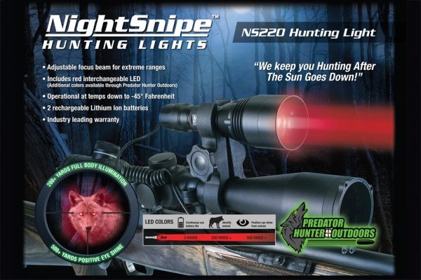 NS220-R Adjustable Beam Hunting Light Kit